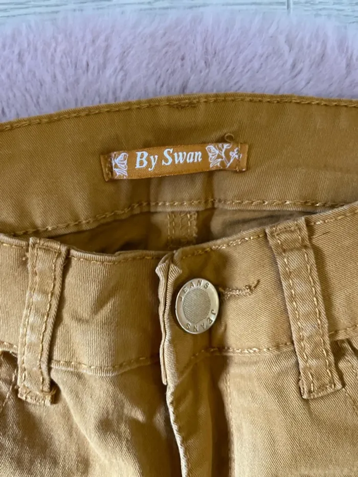 Pantalon slim femme moutarde - photo numéro 2