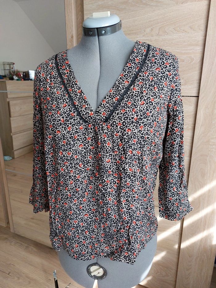 Joli top manches 3/4 Etam t.L - photo numéro 2