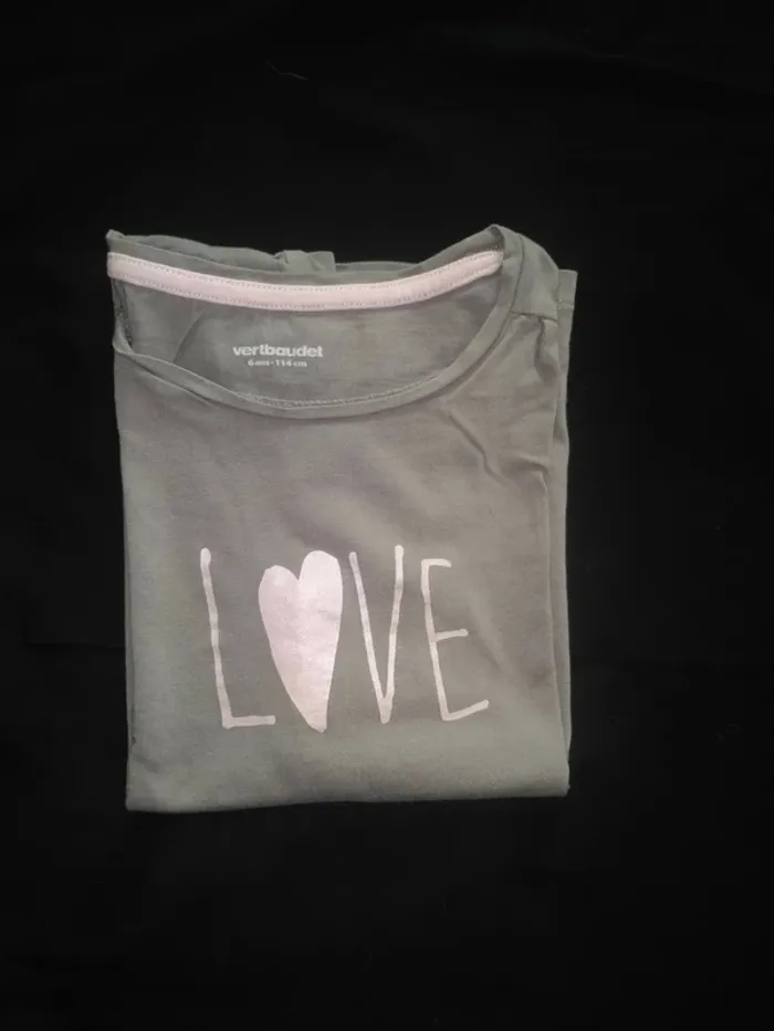 Tee shirt Fille Manches Courtes 6 ans - photo numéro 4