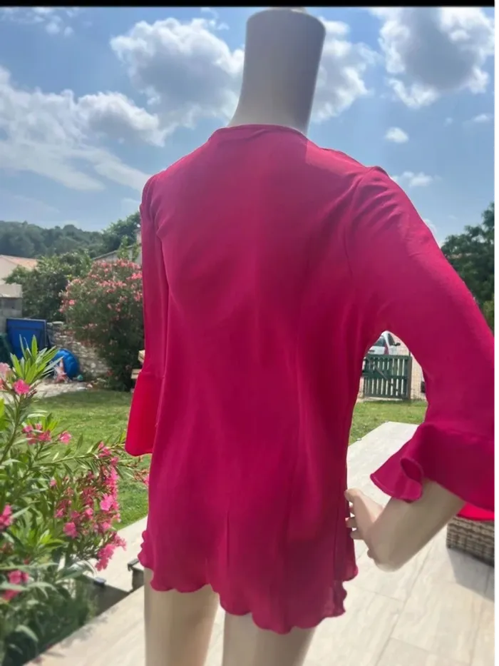 Sublime blouse rose chic – femme – taille 40 – neuve style vintage - photo numéro 2