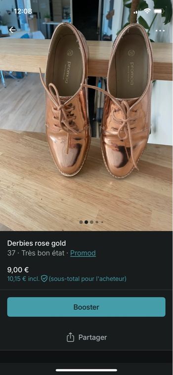 Derbies rose gold