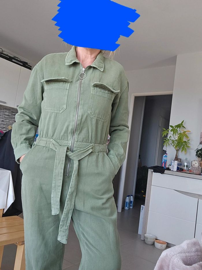 Combinaison kaki Bershka Denim taille 38 - photo numéro 2