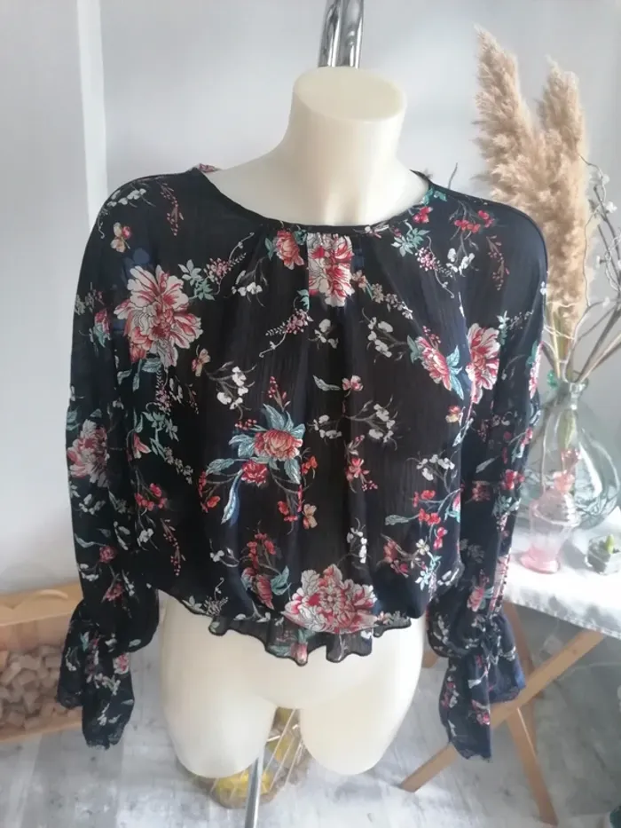 Blouse manches longues Monogram M