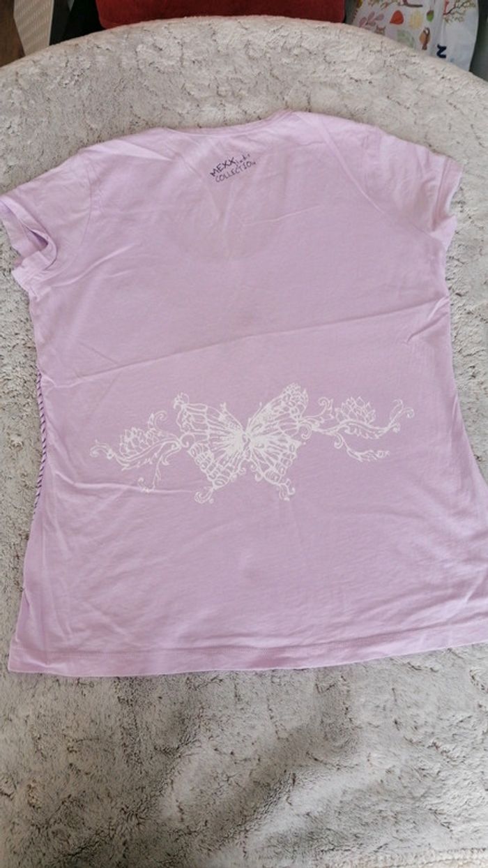 Tee-shirt parme Taille L - photo numéro 4