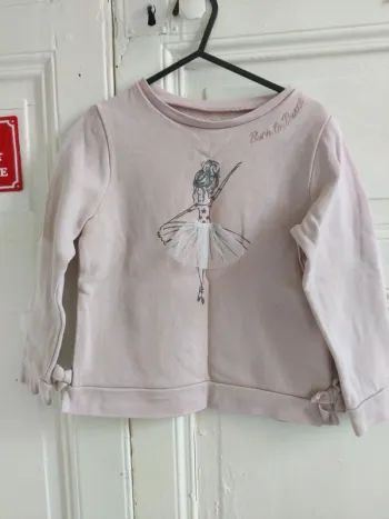 Sweat rose vertbaudet 5 ans