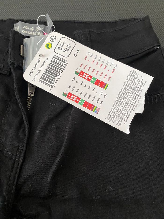 Pantalon jean noir 8 ans orchestra - photo numéro 3