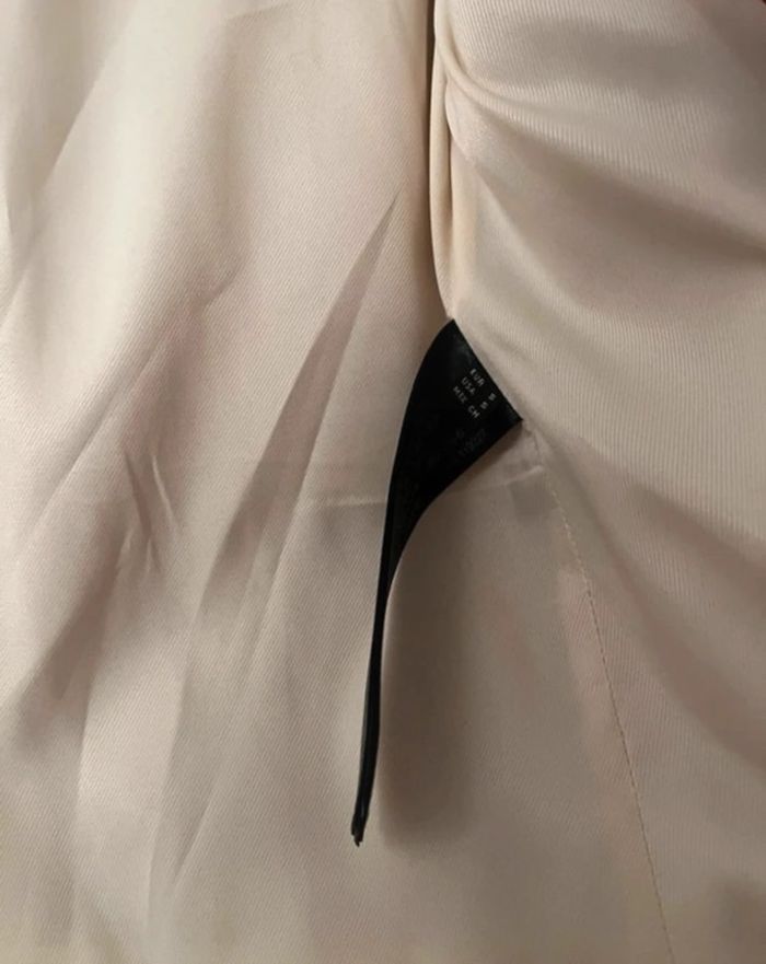 Petite veste beige simili Massimo duti taille s Couleur crème - photo numéro 3