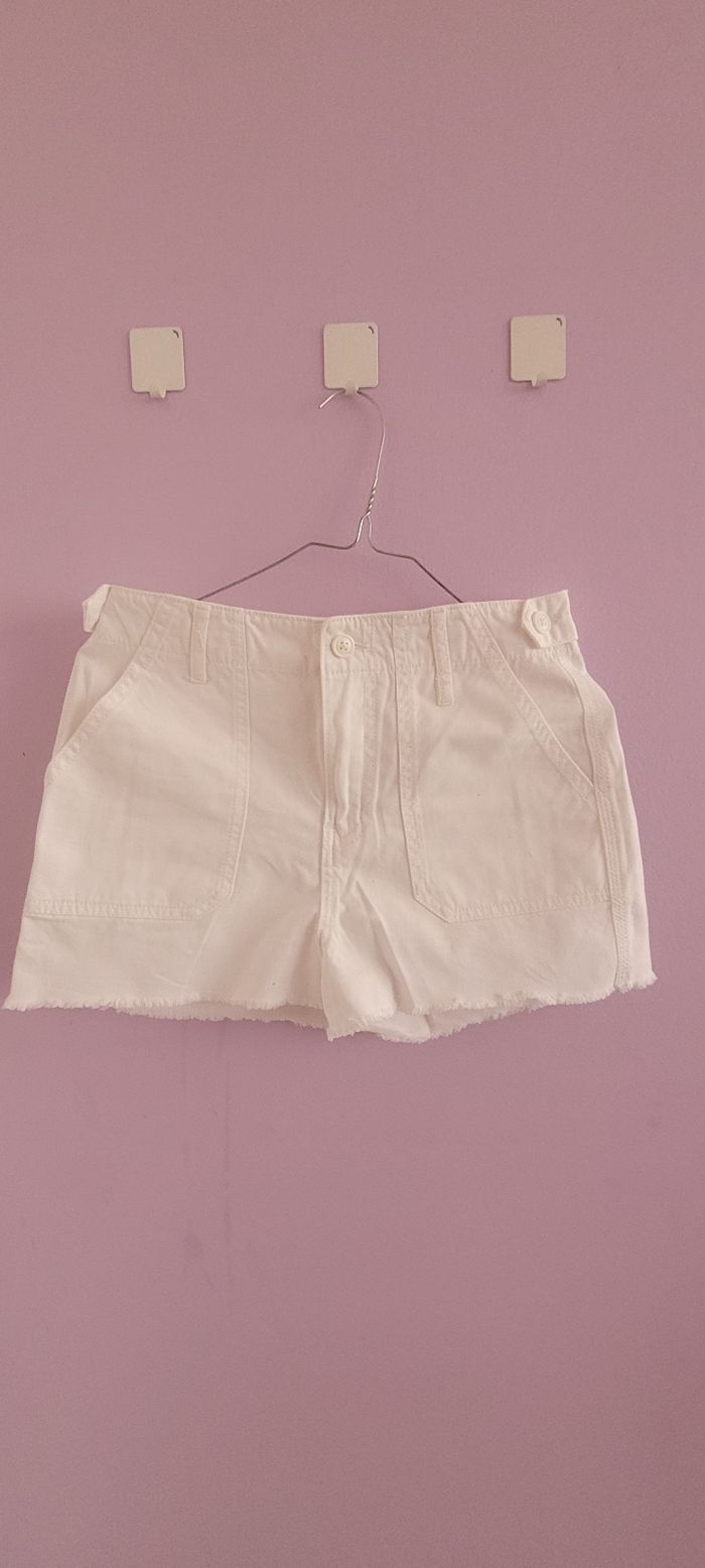 Short blanc taille haute - photo numéro 2