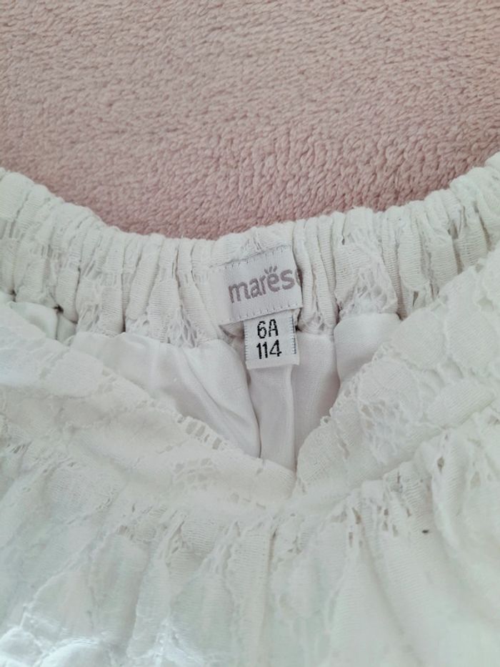 Jupe Marèse 6 ans en dentelle blanche forme tutu - photo numéro 5