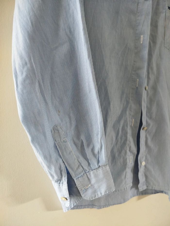 Chemise rayée bleu et blanche New Man taille 40 ou 42 - photo numéro 8