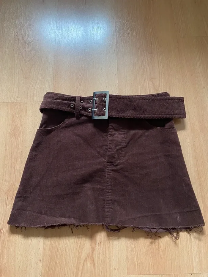 Jupe en velours marron - Boutique Indépendante - photo numéro 6