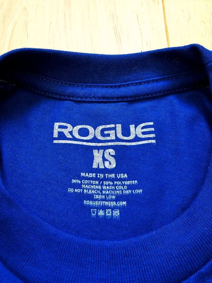 T-shirt Rogue crossfit bleu XS homme neuf - photo numéro 5