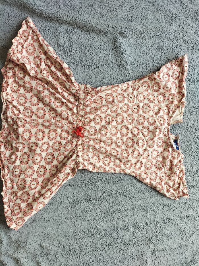 Robe fluide évasée beige lion