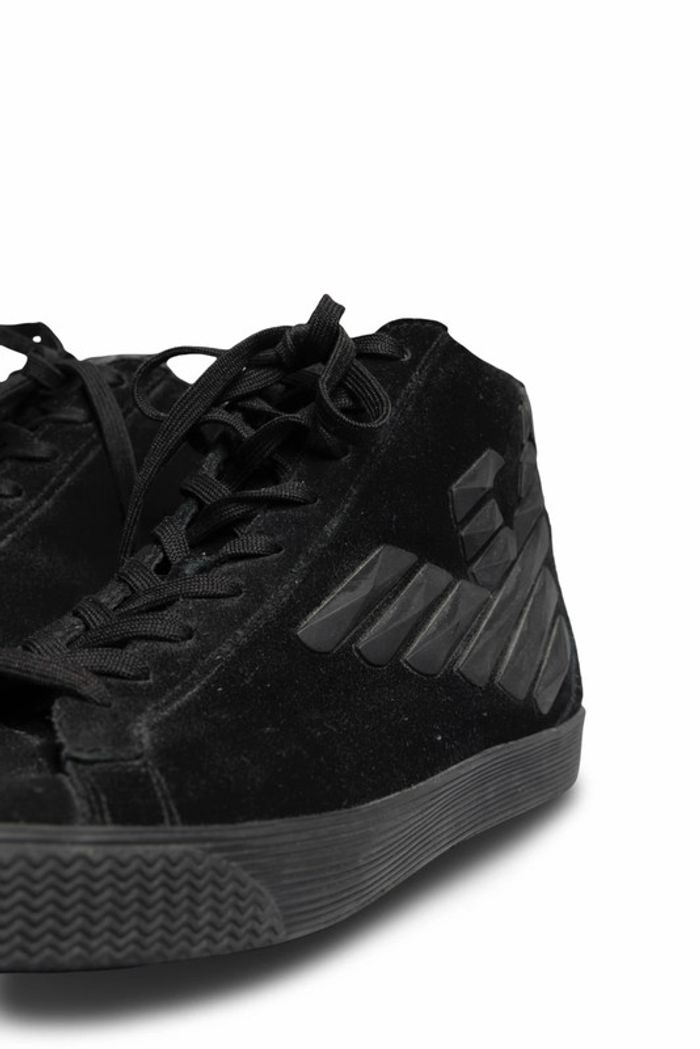 Baskets montantes suede EA7 Emporio Armani high-top sneakers Size 44 - photo numéro 4