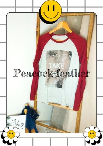 T-shirt Kiabi gris/bordeaux M