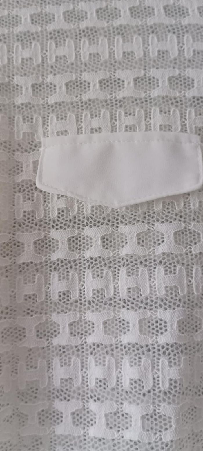 Chemise Blouse à boutons blanche "Giorgia" Taille M/L - photo numéro 8