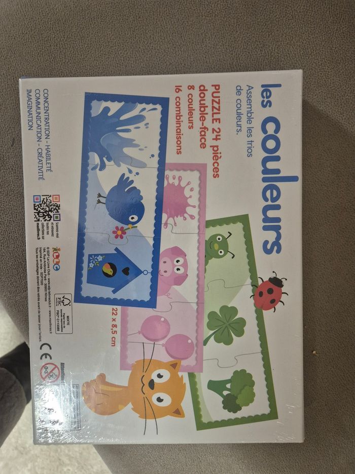 Jeu puzzle les couleurs neuf - photo numéro 2