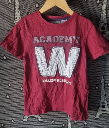 T-shirt bordeaux 10ans