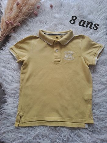 Polo jaune okaidi 8ans