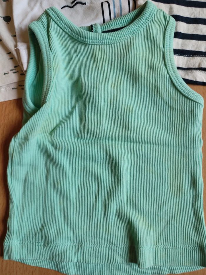 Lot 10 t-shirts / débardeurs été Kiabi en 3M - photo numéro 4