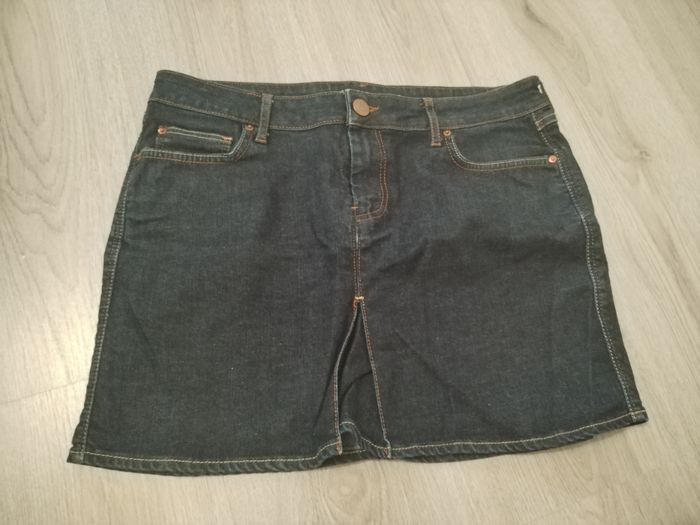 Jupe courte en jeans zara women taille L