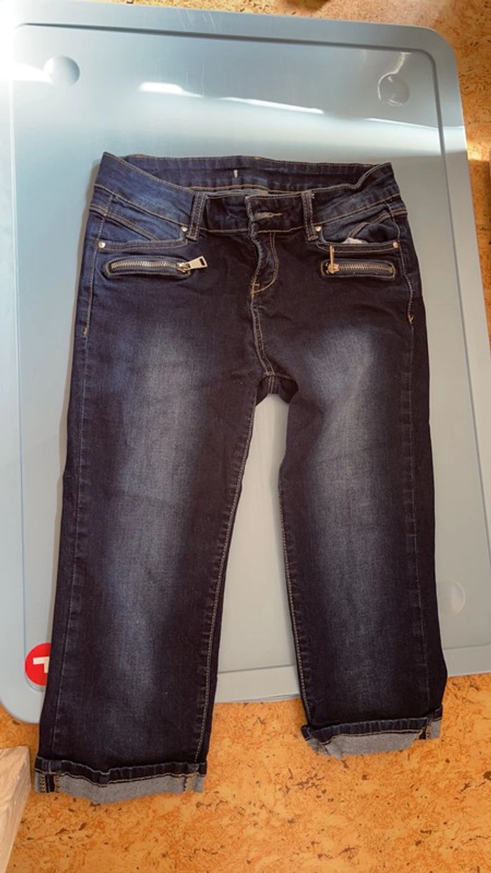 Pantacourt en jean taille 36 - photo numéro 2