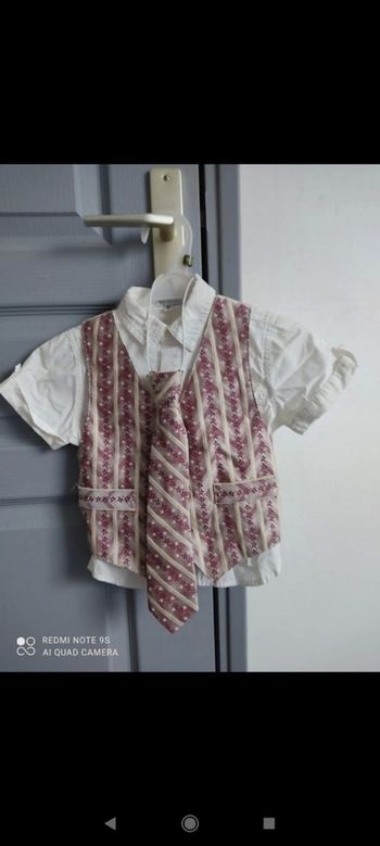 Boléro+cravate+chemisette garçon