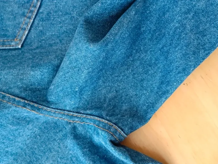 Salopette vintage taille haute bavette amovible - photo numéro 9