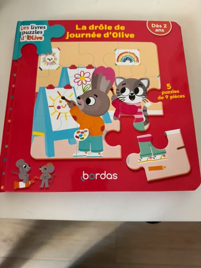 Lot de 3 livres puzzles d’Olive – Dès 2 ans - photo numéro 2