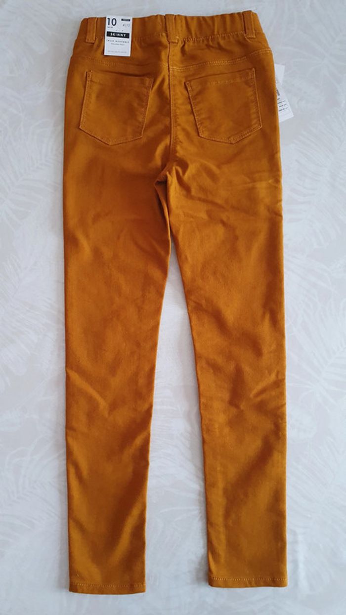 Jean/pantalon skinny 10 ans couleur moutarde - photo numéro 4