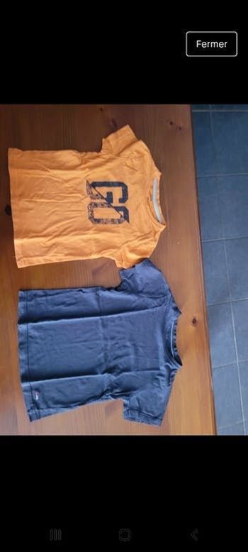 2 t shirts kiabi taille 6 ans