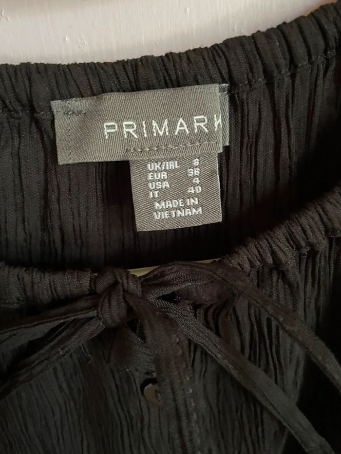 Blouse boutonnée noire Primark - photo numéro 3