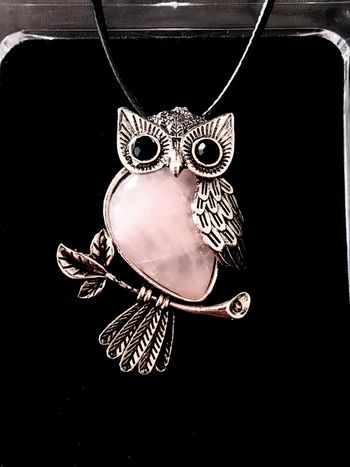 Collier corde de cire + pendentif bohème