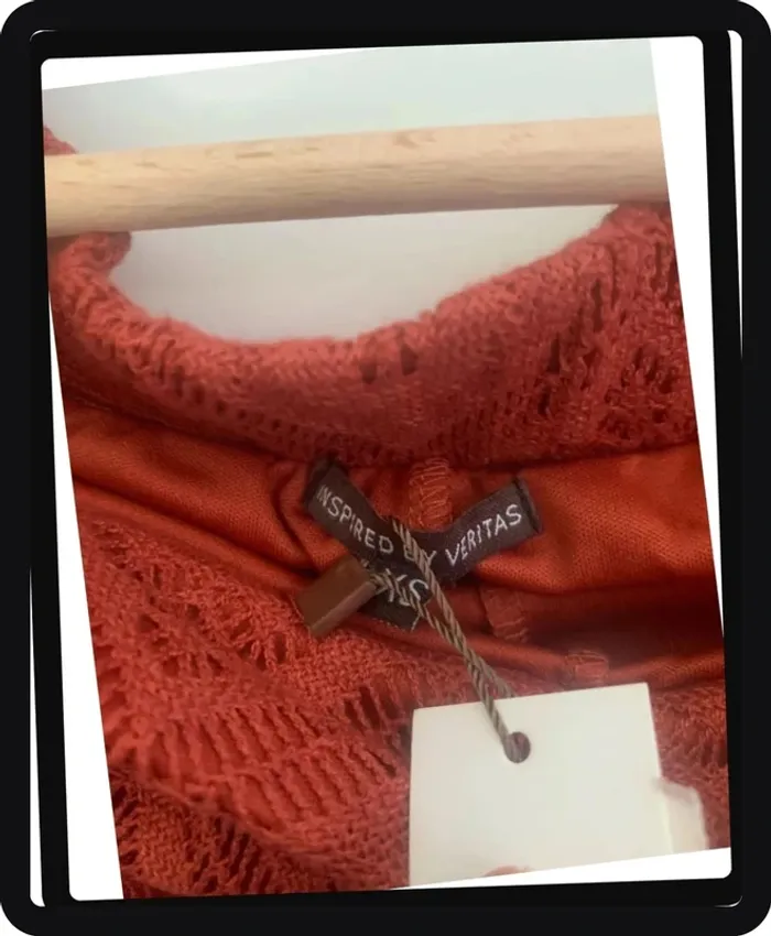 Très beau Short en dentelle couleur Rouille Veritas XS/S - photo numéro 5