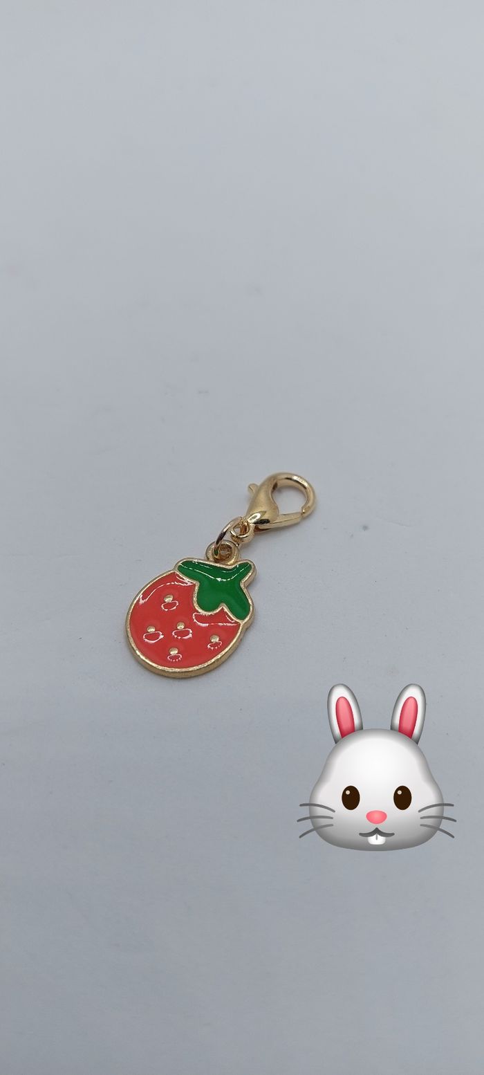 Lot de 10 Charms fruit  avec attache - photo numéro 2