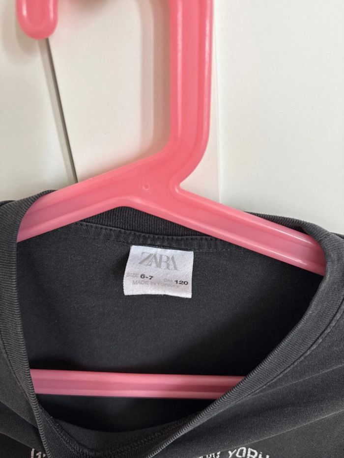 T-shirt manches longues Zara 6/7 ans 120 cm - photo numéro 3