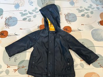 Parka enfant garçon 18 mois, cirée marin, Kiabi,