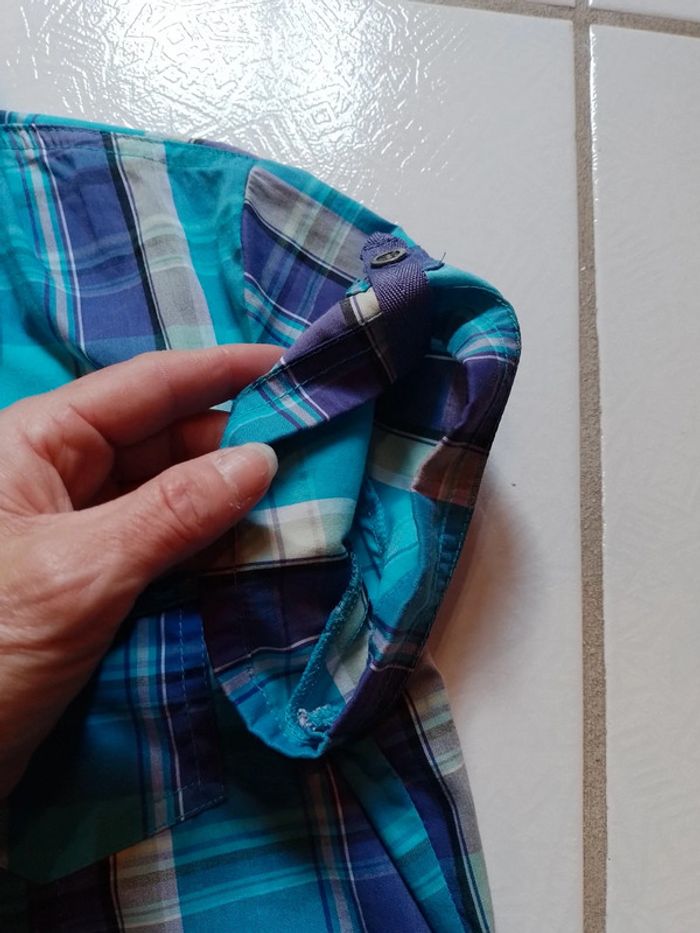 Chemisier femme à carreaux Bleu Quechua - photo numéro 9