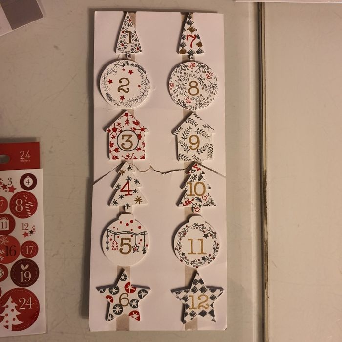 Lot chiffres de l'avent pour calendrier Noël - photo numéro 8