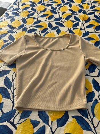Crop top beige
