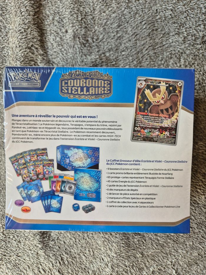 Etb coffret dresseur d'elite couronne stellaire ev07 fr scellé - photo numéro 3