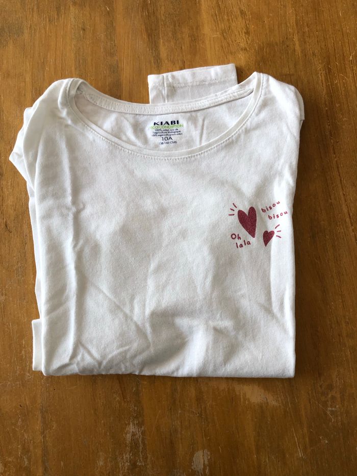 Tee Shirt manche longue blanc - photo numéro 5