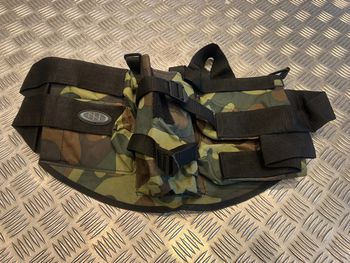 Harnais ceinture porte 4 pots et 1 bouteille air camo new legion pour paintball neuf