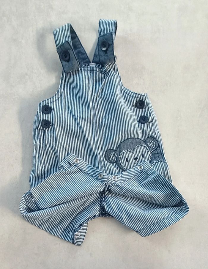 Ensemble salopette et polo manches courtes garçon - 3 mois - photo numéro 5