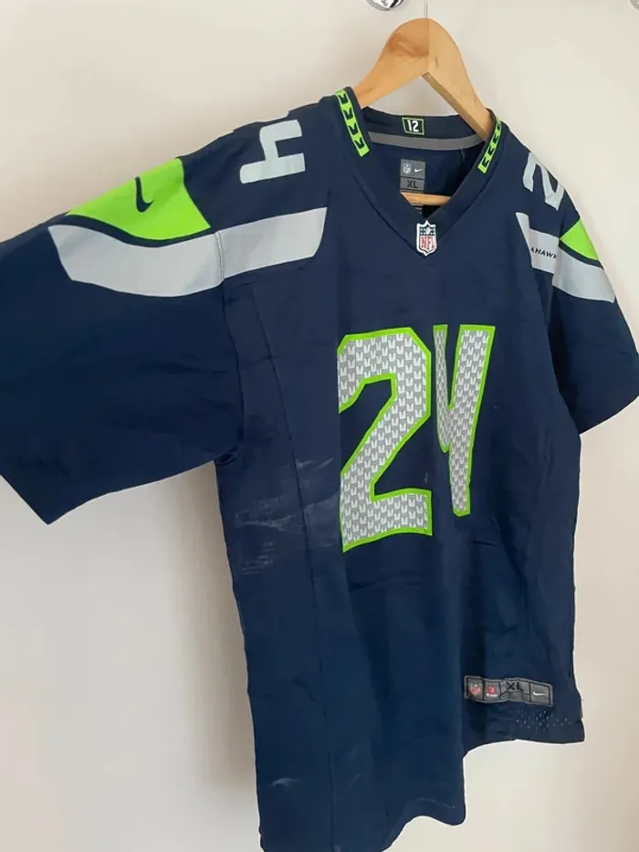 Nike Maillot Jersey NFL Lynch Seattle Seahawks 🏈 Mens S - photo numéro 10