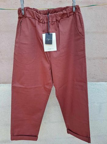 Pantalon marron rouille femme M - Déjà Vu neuf étiqueté
