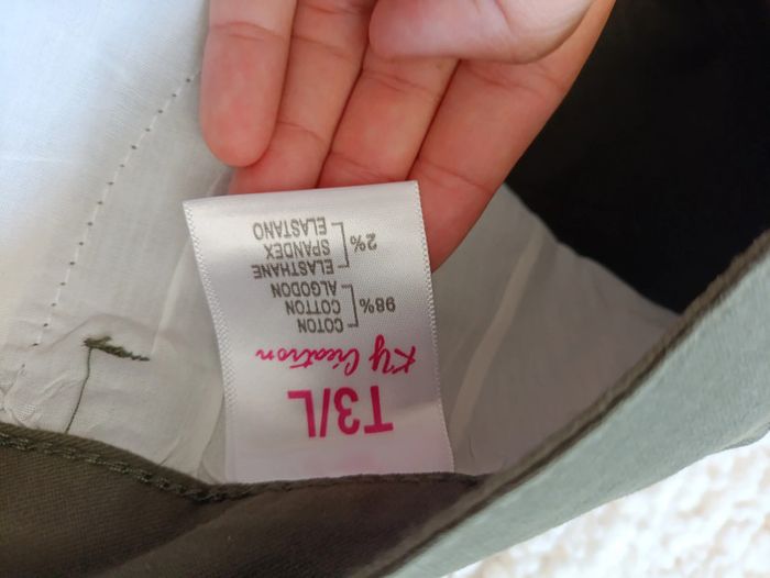 Pantalon kaki slim taille haute – KY Création – T3/42 - photo numéro 3
