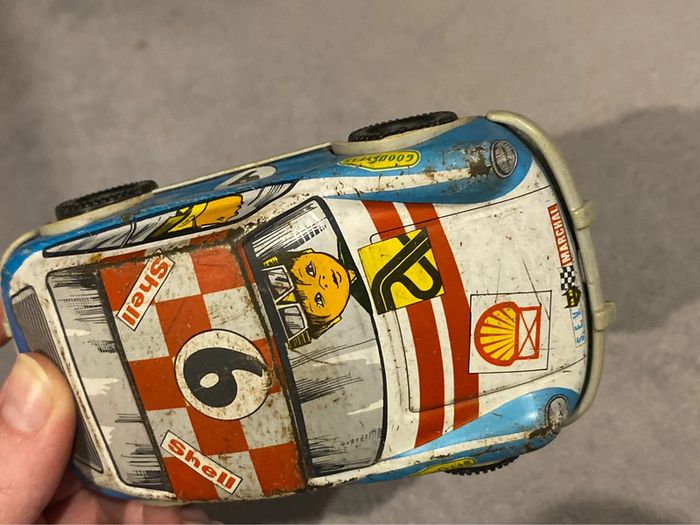 Ancien jouet métal voiture Porsche 911 Payva n°9 - photo numéro 7