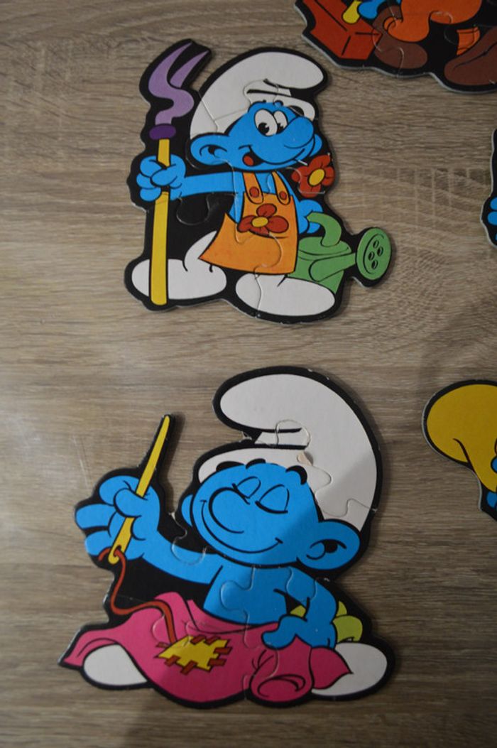 Puzzle Ravensburger Silhouettes Schtroumpfs 1983 Peyo - photo numéro 5