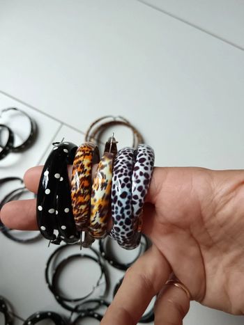 Lot de boucles d'oreilles créoles